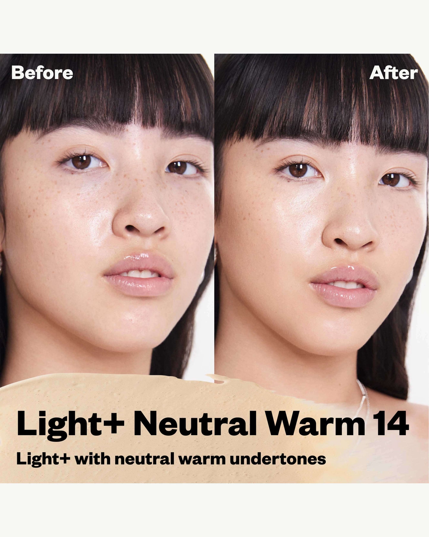14 NW (light+ with peachy golden undertones)