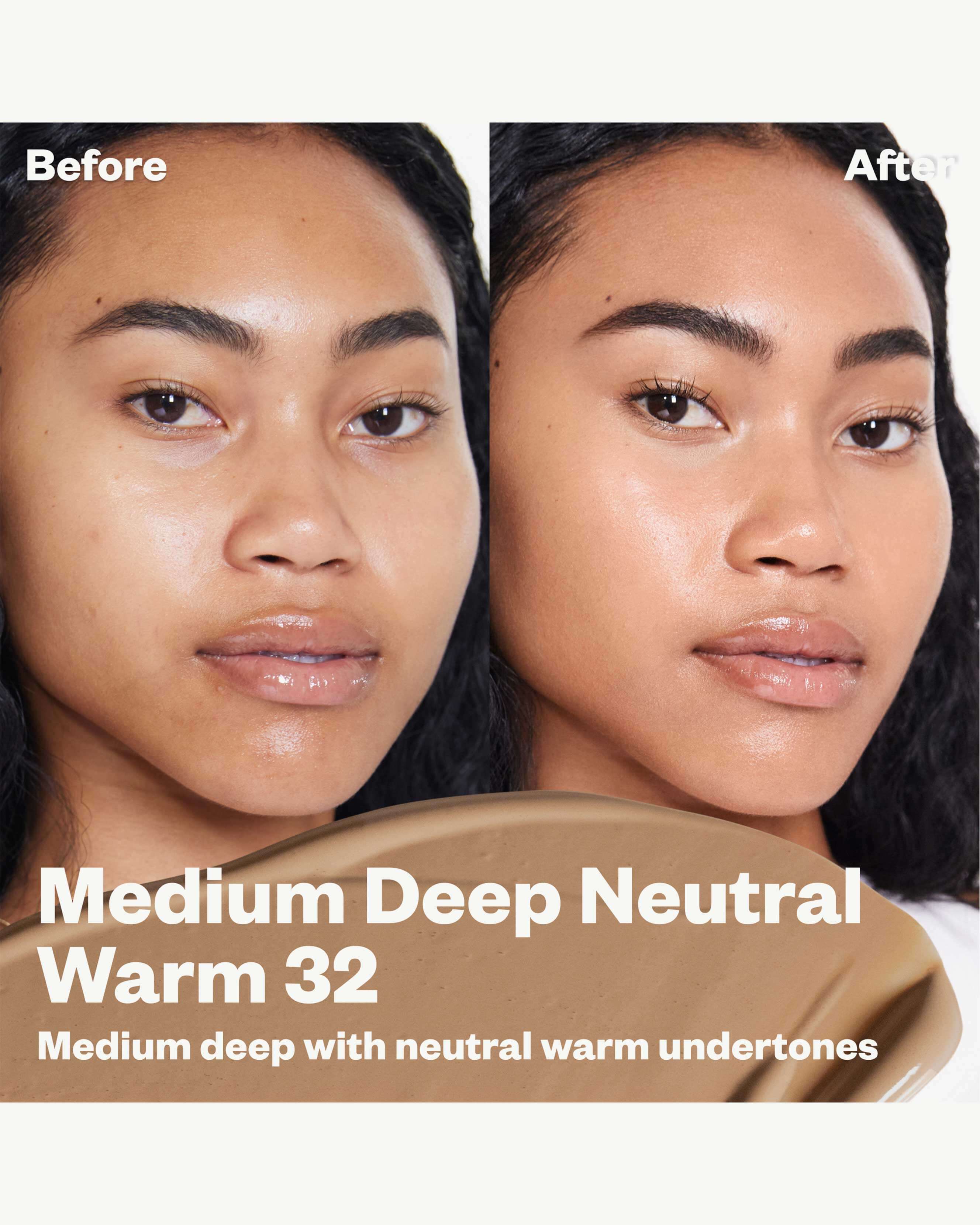 32 NW (medium deep with golden peach undertones)