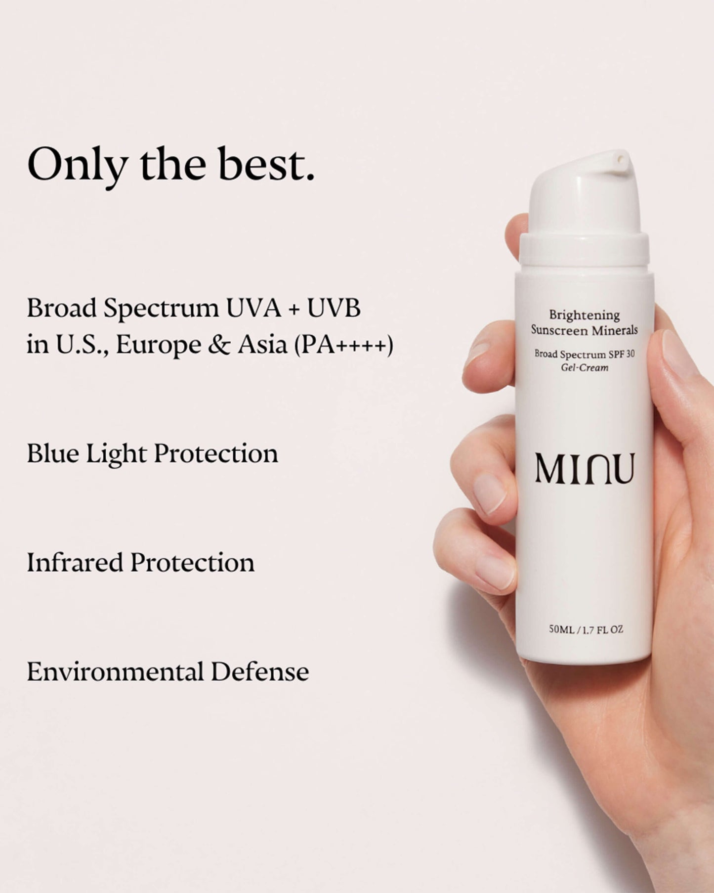 Brightening Sunscreen Minerals Broad Spectrum SPF 30 Gel-Cream